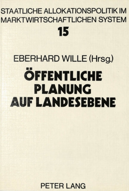 Book cover of: Oeffentliche Planung auf Landesebene