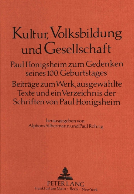 Book cover of: Kultur, Volksbildung und Gesellschaft