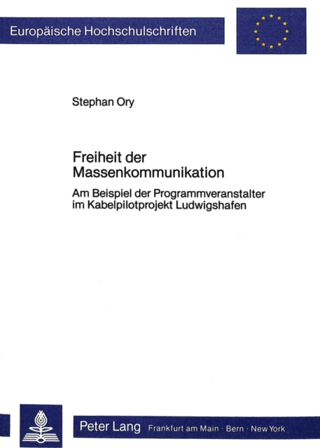 Book cover of: Freiheit der Massenkommunikation