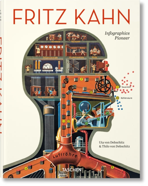 Book cover of: Fritz Kahn. Infographics Pioneer. By: Uta and Thilo von Debschitz