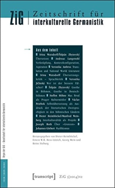 Book cover of: Zeitschrift fur interkulturelle Germanistik – 2014/2. By: Dieter Heimböckel