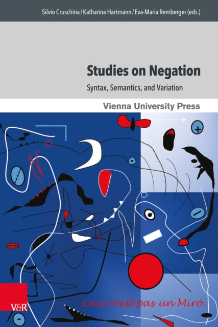 Book cover of: Studies on Negation. By: Silvio Cruschina