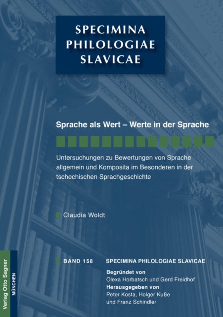Book cover of: Sprache Als Wert - Werte in Der Sprache. By: Claudia Woldt