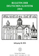 Book cover of: Bulletin Der Deutschen Slavistik. Jahrgang 20, 2014