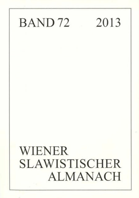 Book cover of: Wiener Slawistischer Almanach Band 72/2013
