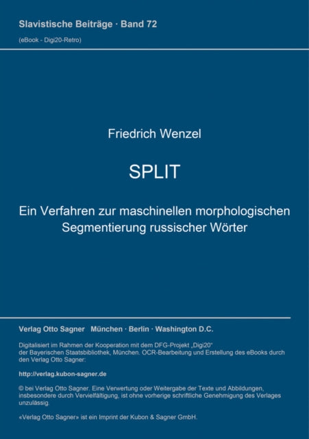 Book cover of: SPLIT
