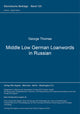 Book cover of: Middle Low German Loanwords in Russian