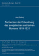 Book cover of: Tendenzen der Entwicklung des sowjetischen satirischen Romans (1919-1931)
