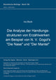 Book cover of: Die Analyse der Handlungsstrukturen von Erzaehlwerken am Beispiel von N. V. Gogol's "Die Nase" und "Der Mantel"