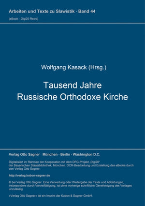 Tausend Jahre Russische Orthodoxe Kirche