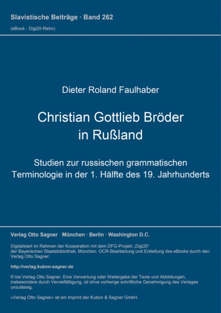 Book cover of: Christian Gottlieb Broeder in Ruland