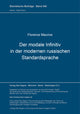 Book cover of: Der modale Infinitiv in der modernen russischen Standardsprache