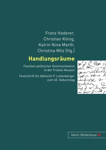 Book cover of: Handlungsraeume. By: Albrecht Pius Luttenberger