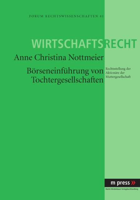 Book cover of: Boerseneinfuehrung Von Tochtergesellschaften. By: Christina Nottmeier