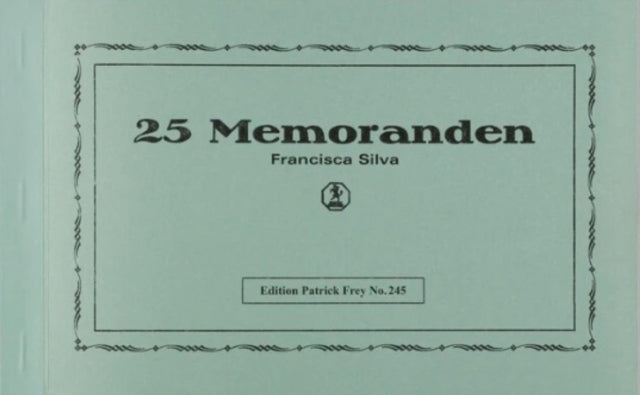Book cover of: 25 Memoranden. By: Michèle Faguet