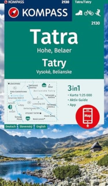 Book cover of: Hohe Tatra, Belaer D/SK/E +Aktiv Guide