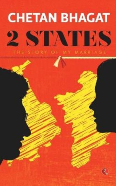 Book cover of: 2 States. By: Chetan Bhagat