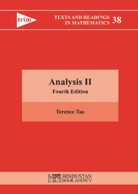 Book cover of: Analysis II. By: Terence Tao