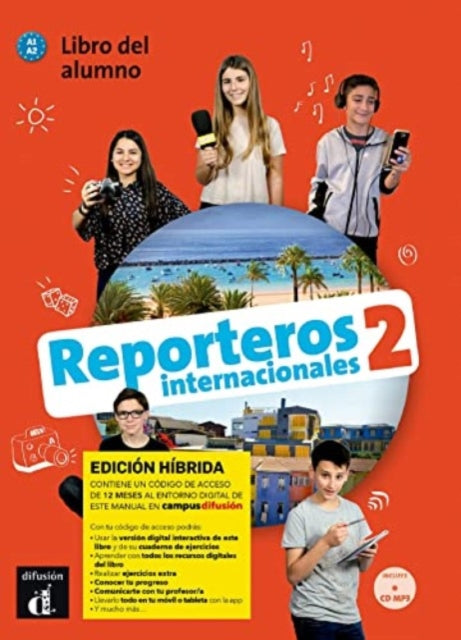 Reporteros internacionales 2 - Edicion hibrida - Libro del alumno + audio MP3. A1/A2 9788419236401 Marcela Calabria