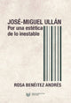 Book cover of: Jose-Miguel Ullan. By: Rosa Benéitez Andrés