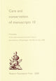 Book cover of: Care and Conservation of Manuscripts 10