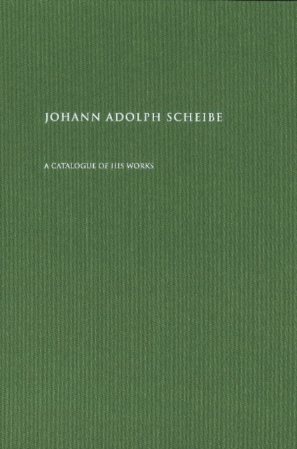 Book cover of: Johann Adolph Scheibe. By: Peter Hauge