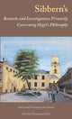 Book cover of: Sibbern's Remarks and Investigations Primarily Concerning Hegel's Philosophy. By: Frederik Christian Sibbern