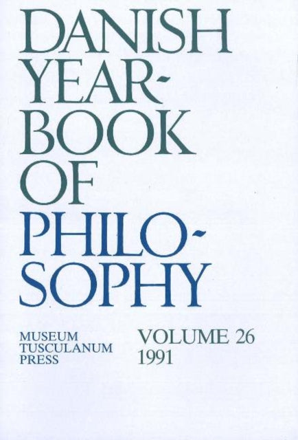 Book cover of: Danish Yearbook of Philosophy. By: David Favrholdt