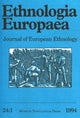 Book cover of: Ethnologia Europaea (Volume 24/1). By: Bjarne Stoklund