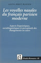 Book cover of: Les voyelles nasales du francais parisien moderne