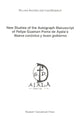 Book cover of: New Studies of the Autograph Manuscript of Felipe Guaman Poma de Ayala's Neuva coronica y buen gobierno. By: Rolena Adorno
