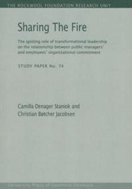Book cover of: Sharing the Fire. By: Camilla Denager Staniok