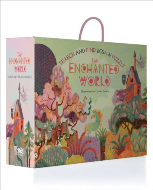 Book cover of: Enchanted World: Search and Find Jigsaw Puzzle. By: BORDIN