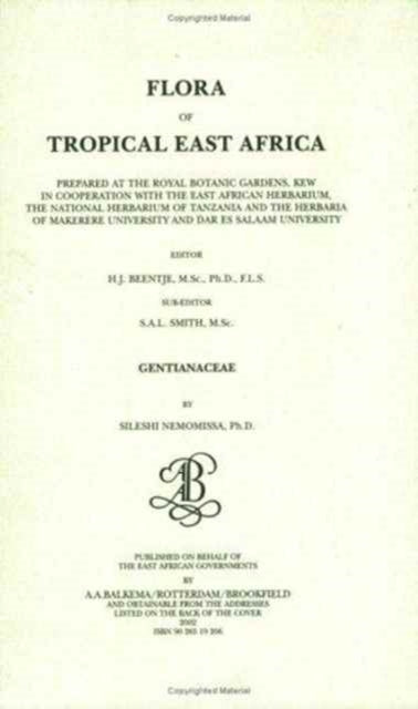 Book cover of: Flora of Tropical East Africa - Gentianaceae (2002)