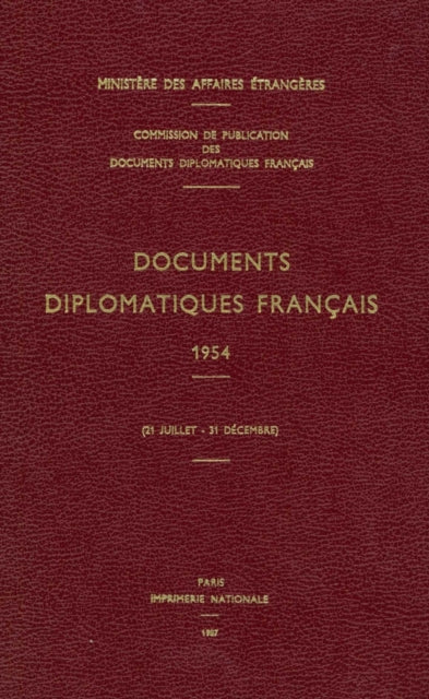Book cover of: Documents Diplomatiques Francais