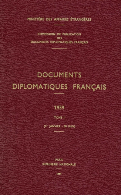 Book cover of: Documents Diplomatiques Francais