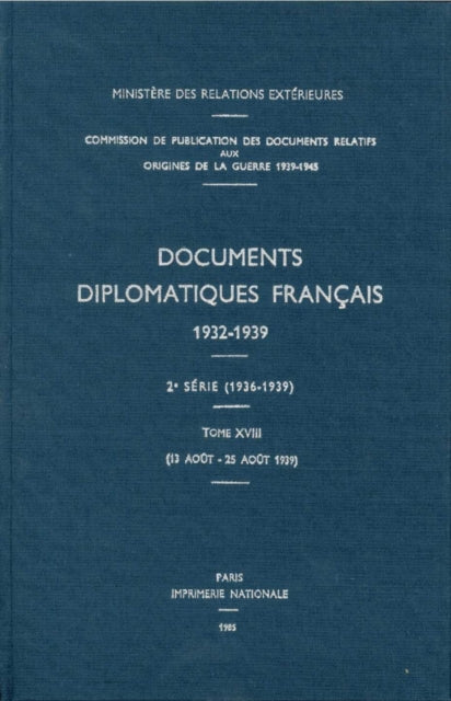 Book cover of: Documents Diplomatiques Francais