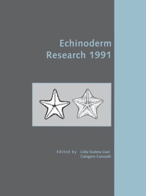 Book cover of: Echinoderm Research 1991. By: Lidia Scalera Liaci