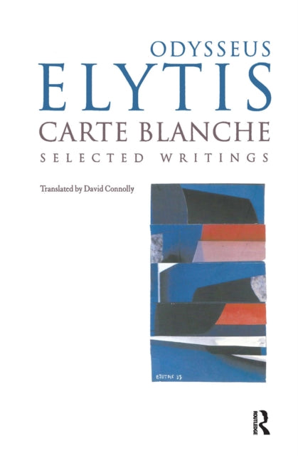 Book cover of: Carte Blanche. By: Odysseas Elytis