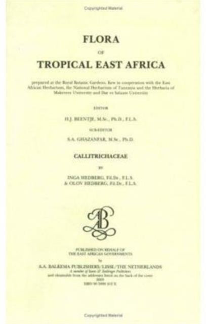 Book cover of: Flora of tropical East Africa - Callitrichaceae (2003)