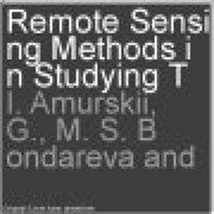 Remote Sensing Methods in Studying Tectonic Fractures in Oil- and Gas-Bearing Formations