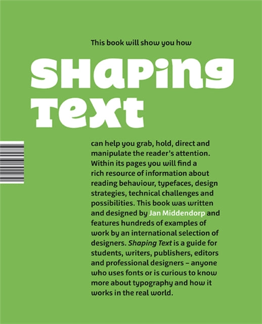 Book cover of: Shaping Text. By: BIS Publishers Staff
