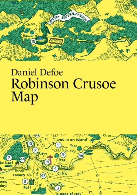 Book cover of: Daniel Defoe, Robinson Crusoe Map