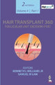 Book cover of: Hair Transplant 360: Follicular Unit Excision (FUE). By: Samuel M. Lam