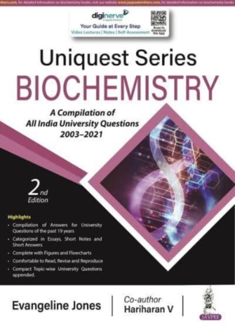 Book cover of: Uniquest Series: Biochemistry. By: Evangeline Jones