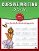 Book cover of: Cursive Writing Words