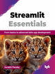 Book cover of: Streamlit Essentials. By: Surabhi Pandey