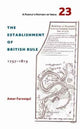 Book cover of: People's History of India 23 – The Establishment of British Rule, 1757–1813. By: Amar Farooqui