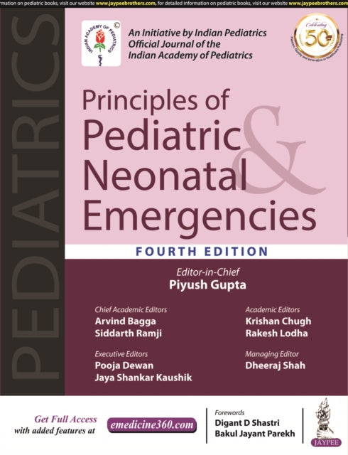 Book cover of: Principles of Pediatric & Neonatal Emergencies. By: Piyush Gupta