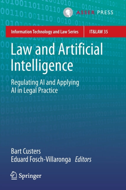 Book cover of: Law and Artificial Intelligence. By: Bart Custers